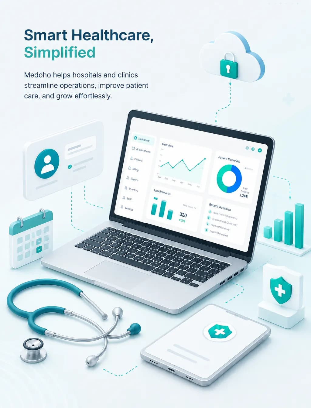 Smart Healthcare, Simplified — Medoho platform